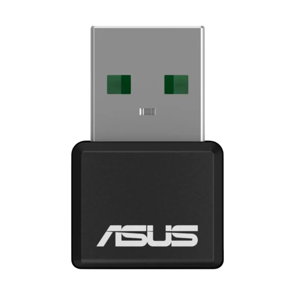 ASUS - Dual-Band Wi-Fi 6 AX1800 USB Network Adapter - Black - Image 3