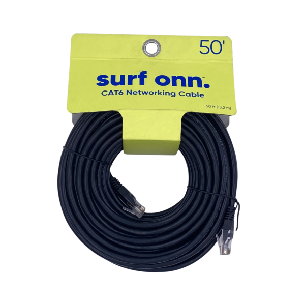 onn. Cat6 Ethernet Patch Cable 50ft - Image 2