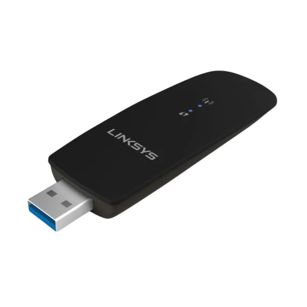 Linksys - AC1200 Dual-Band USB 3.0 Adapter - Black