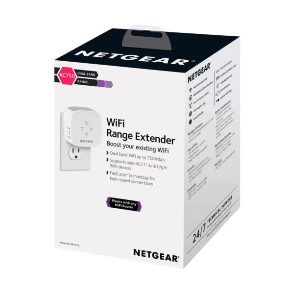 NETGEAR - AC750 Dual-Band Wi-Fi Range Extender - Image 3