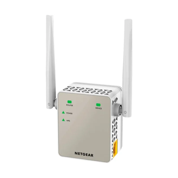 NETGEAR - Dual-band WiFi Range Extender - Essentials Edition, 1.2Gbps, Wall-plug, External Antennas - White