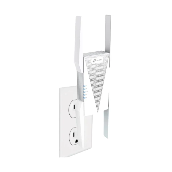 TP-Link - AXE5400 Tri-Band Mesh Wi-Fi 6E Range Extender - White - Image 3